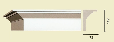 Карнизы гладкие К-55