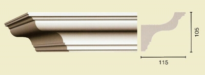 Карнизы гладкие К-59