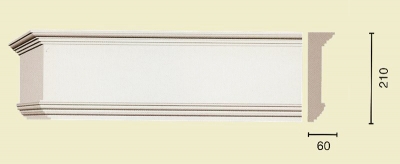 Карнизы гладкие К-40