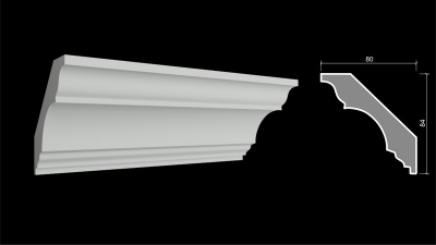 Карнизы гладкие К-95