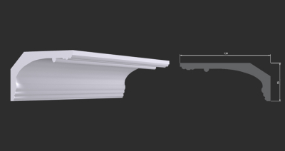 Карнизы гладкие К-196