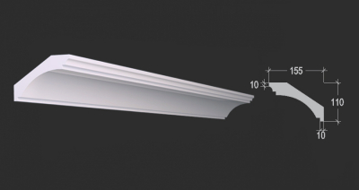 Карнизы гладкие К-151
